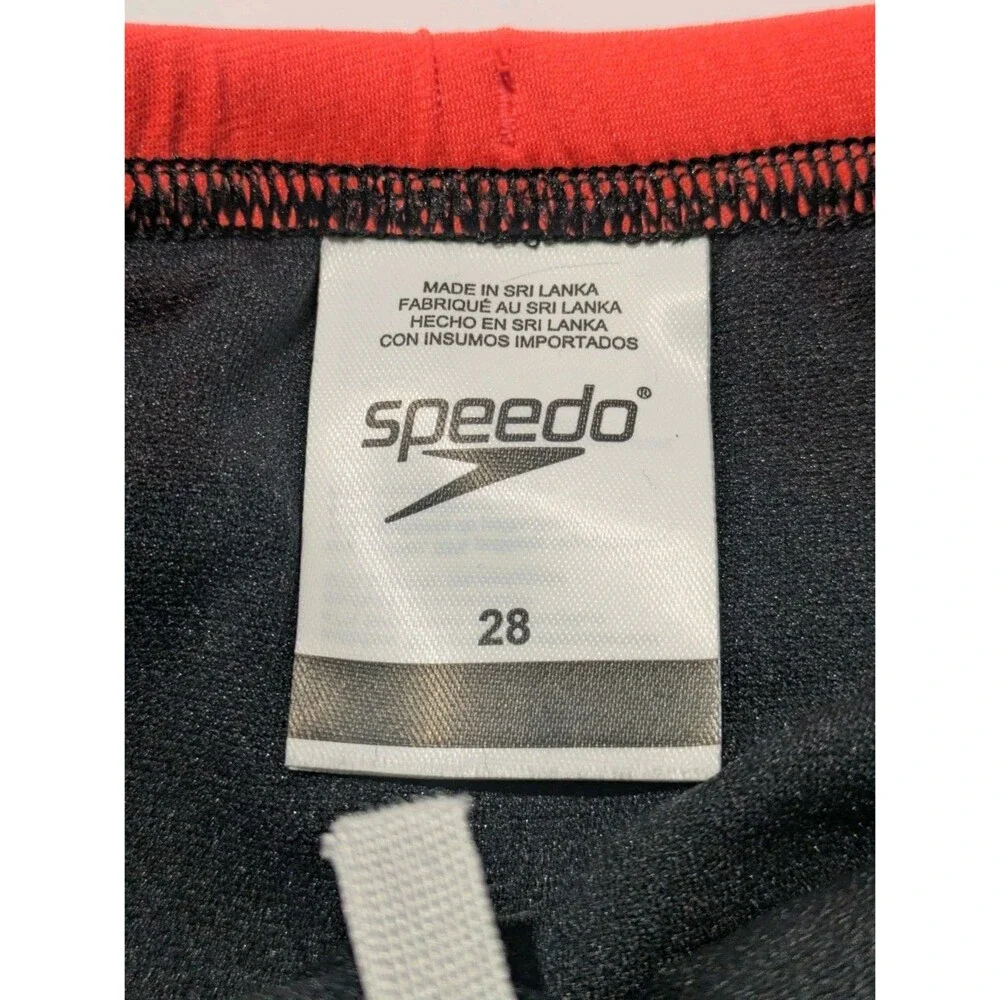 Speedo Eco Endurance Good Vibes Only Siren Red Swim Brief Men's‎ Size 28